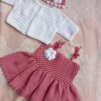 handmade baby skirt &shirt with cap