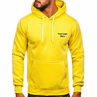 High Quality Men Gym Hoodie Sustainable Comfortable Hoodie Solid Embroidered Bulk Hoodies