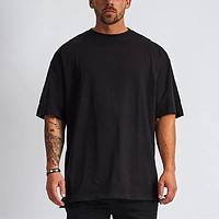 New Fashion Oversized Custom 220 Gsm Premium 100 Cotton Blank Round Neck Drop Shoulder T Shirt