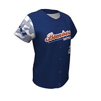 Sublimation Softball Full Button Jerseys Bombers FBJ-02