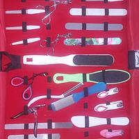 manicures Pedicure Kit 18 Pieces Stainless Steel Nail Kits Nail Care Tools Portable Leather case