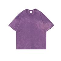 Baggy & Bleached Acid Wash T-Shirt with Dropped Shoulders (Adult, Free Size)