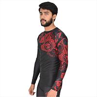 Customized MMA Rash Guard full Sleeve Rash Guard OEM Sublimation printed High Quality BJJ Rash guard