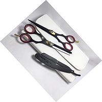 Professional 6-Inch Barber Scissors Thinning Cutting Sharp Tip Custom Logo Stainless Steel 4Cr13 