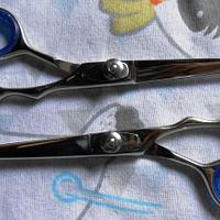  Professional 6-Inch Barber Scissors Thinning Cutting Sharp Tip Custom Logo Stainless Steel 4Cr13 