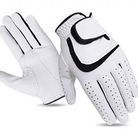 Premium Leather Golf Glove with Soft Lycra Fabric for Better Movement