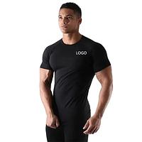 Men Breathable Workout Blank Muscle Fitness Gym T-shirts