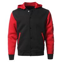  Men's Varsity Baseball Jacket Cotton Blend Letterman Jacket