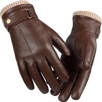 Fashion Leather Glove Winter Premium Sheep Leather with Rib Inside Cuff