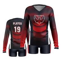 High Quality Women volleyball jersey volleyball uniform custom designed lightweight full sublimated