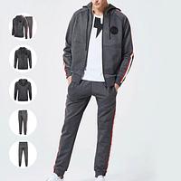 2 pieces set Tracksuit High Quality Custom Printing & Embroidery Sweat Suit Streetwear Hoodies Set