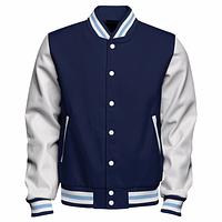 Custom made 100% polyester satin varsity jacket 