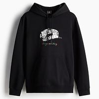 Wholesale Custom Heavyweight Cotton Puff Print Acid Wash Men's Pullover Hoodies Sweatshirts 