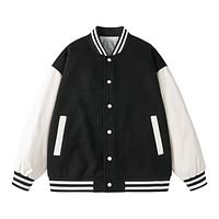 New Letterman Leather College Jacket Women 2024 Custom