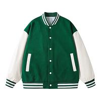 Wholesale Men Custom Cotton Fleece Baseball Jacket