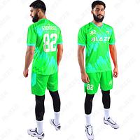  Custom soccer kits made of lightweight 100% polyester with digital printing for peak performance.