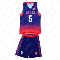  Custom 100% polyester basketball uniform featuring a modern design for players, complete kit