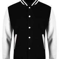Custom made 100% polyester satin varsity jacket