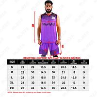 100% polyester Custom basketball uniform with a modern design for men, featuring a trendy kit.