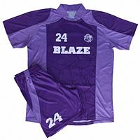 Custom Lightweight soccer jerseys made from 100% polyester with digital printing for top performance