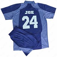  Custom lightweight soccer kits in 100% polyester with digital printing for optimal performance