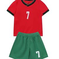 Customize Soccer Uniform Jersey With Shorts For Kids 100% Polyester