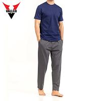 Half Sleeves Style High Quality Lightweight 100% Cotton Best Solid Blue Color Causal Wear T-Shirts