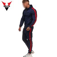 Hot Plain Men Training Jogging Wear Comfortable Eco Friendly Fitness Tracksuits
