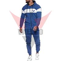 Wholesale Rate OEM Service Best Supplier Make Own Adult Wear Tracksuits White Blue Color