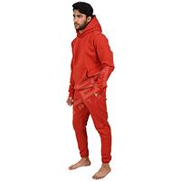 New Men Tracksuits Hooded Solid Color tracksuit and Autumn Winter Pullover Joggers Trousers