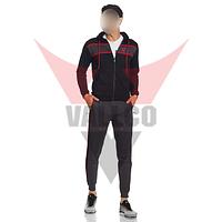 Full Zipper Highest Quality Black Red Color Good Selling Make Your Own Men Wear Tracksuits