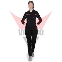 Black Color New Custom Wholesale Cotton Long Sleeve Winter Women 2 Piece Shirt Pants Tracksuits Sets