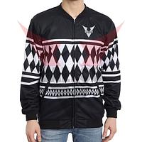 White And Black Contrast Color Good Selling Best Supplier OEM Service Latest Style Bomber Jackets