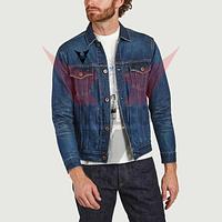 Blue Color Good Selling Highest Quality Comfortable Best Fabric Winter Wear Men Denim Jackets