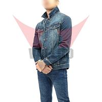 In Solid Color Popular Product Highest Quality Customized Logo Print Men Casual Wear Denim Jacket