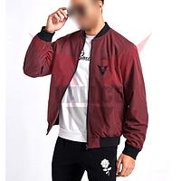 Mahroon Color With Black Stripe Good Selling High Quality Winter Wear Comfortable Men Bomber Jackets