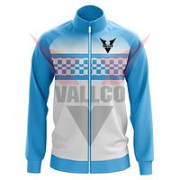 In Blue And White Colors Best Soft Touch Material Wholesale Price Durable Sublimation Jackets