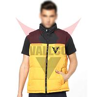 Black And Yellow Contrast Color New Arrival Customized Made Outer Wear Sleeveless Puffer Jackets
