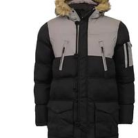 Custom Mens Waterproof Casual Plain Windproof Softshell Parka Coat With Fur 