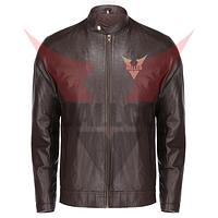 Black Solid Color Popular Product Best Quality Outer Casual Fashion Wear Men Leather Jackets