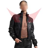 Black Solid Color Pakistan Made Highest Quality Best Supplier Women Fashionable Leather Jackets 