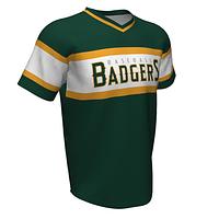 Baseball V Neck Jerseys Badgers
