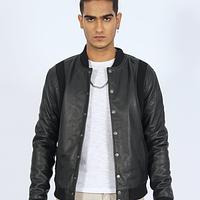 Charlie Varsity Leather Jacket