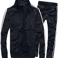 Men’s Full Zip Tracksuit – Warm Activewear Sports Set for Running & Training