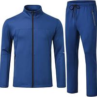 Men’s 2-Piece Tracksuit Set – Full Zip Athletic Jogging Suit for Sports & Casual Wear