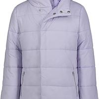Girls’ Quilted Hooded Puffer Jacket with Front Pockets – Mid-Weight & Water-Repellent