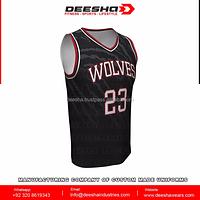 Sublimation Basketball V Neck Jerseys Wolves