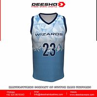 Sublimation Basketball V Neck Jerseys Wizards