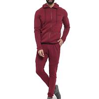 OEM Tech Fleece Slim Fit Mens Tracksuit Sweatsuit Private Label Jogger Sets Tech Fleece Jogging Suit