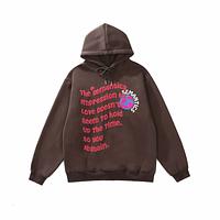 Street wear clothing manufacturer 3d puff printing cotton hoodie custom pullover puff printed  